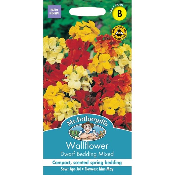 Wallflower Dwarf Bedding Mixed Seeds